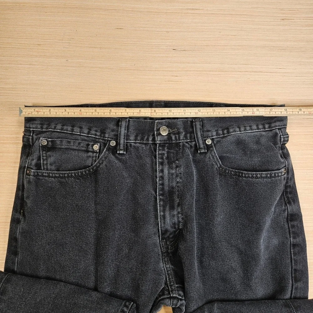 Lot of 2 Levis 505 Jeans Mens 38x30 Fit 36x28 Black Regular Fit Straight Leg